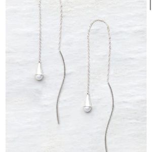 Chan Luu | White Pearl Thread Earrings
